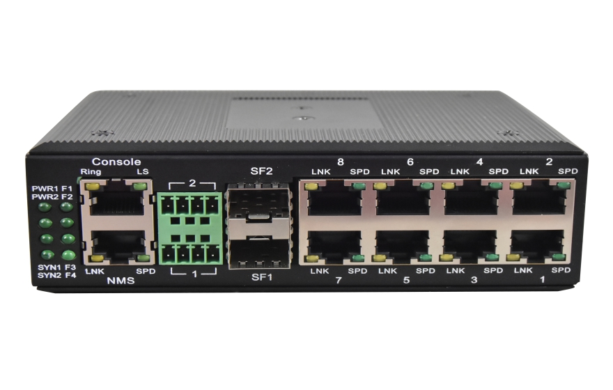 HJCA16海角官网科技-非网管 工业级8路百兆电1路百兆光  光纤收发器