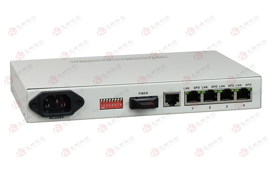 HJCA16海角官网科技-管理型 1光4电千兆光纤收发器