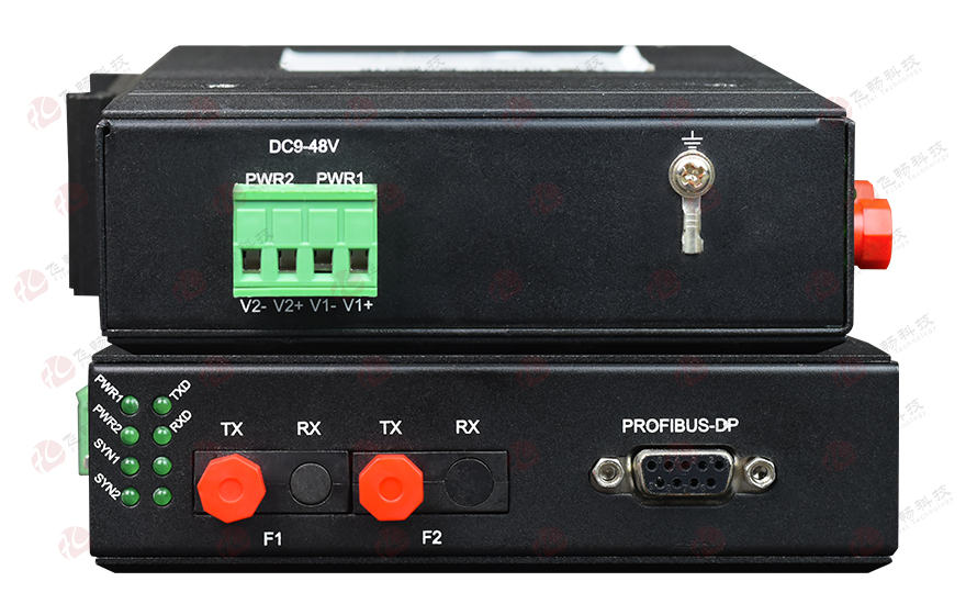 HJCA16海角官网科技-工业轨式 环网型1路Profibus-DP海角HJ13EFC网站 点对点光猫