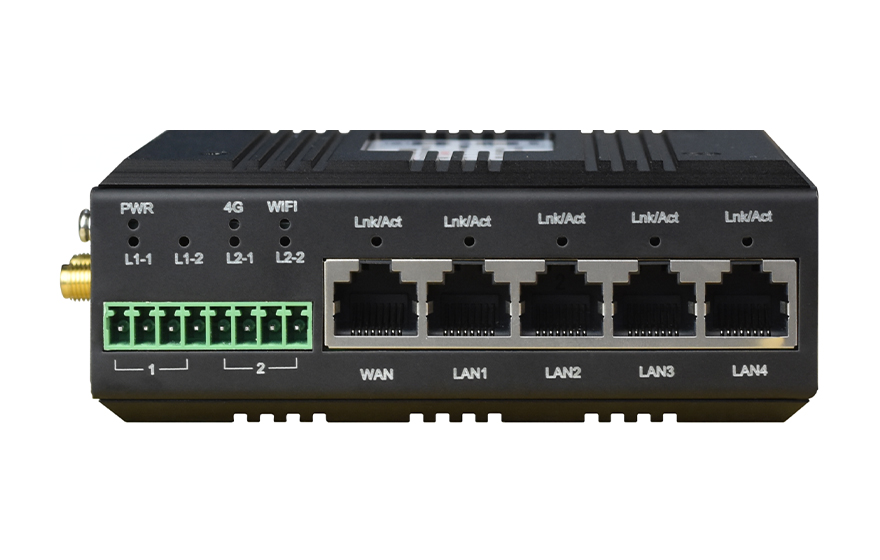 HJCA16海角官网科技-4xLan+1xWan+2路串口 4G路由器