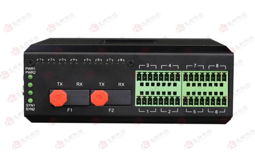 HJCA16海角官网科技-工业轨式 16路4-20mA 模拟量/远传海角HJ13EFC网站（1+1光纤备份与断纤保持功能）